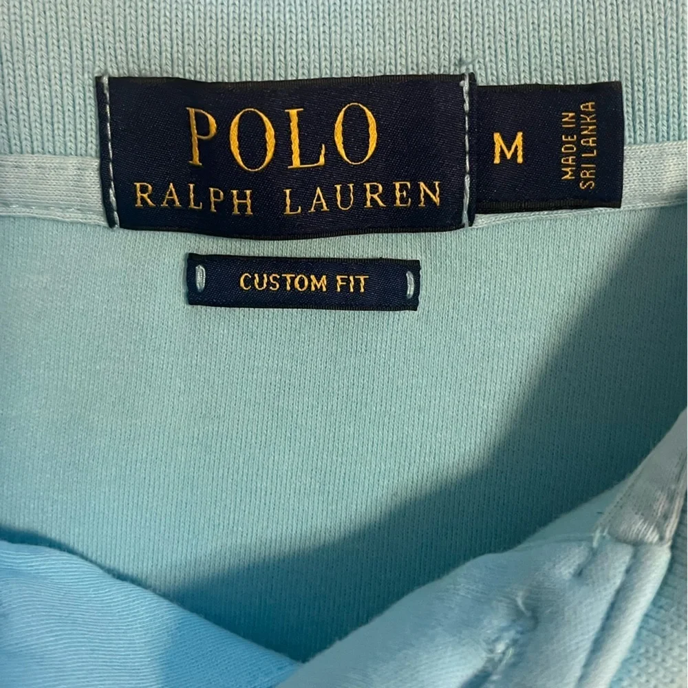Ralph Lauren Sky Blue Custom Fit Polo size M